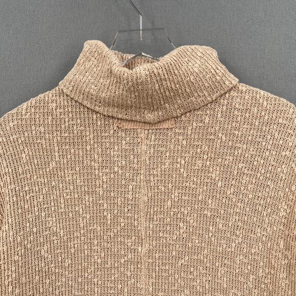 FREE PEOPLE Tommy Turtleneck Sweater Womens XS Peach Long Sleeve Nubby Knit NEW - Picture 7 of 16